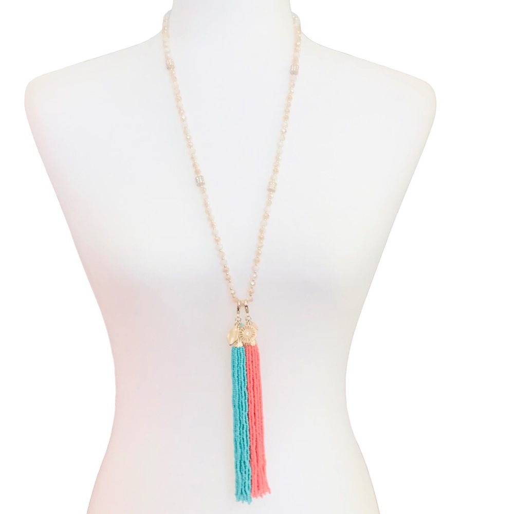 Premier Designs Sway Crystal Bead Necklace